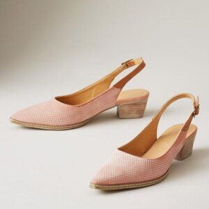 New without tag Sundance Catalog Pink Bernadette Slingback heel size 38 us: 8